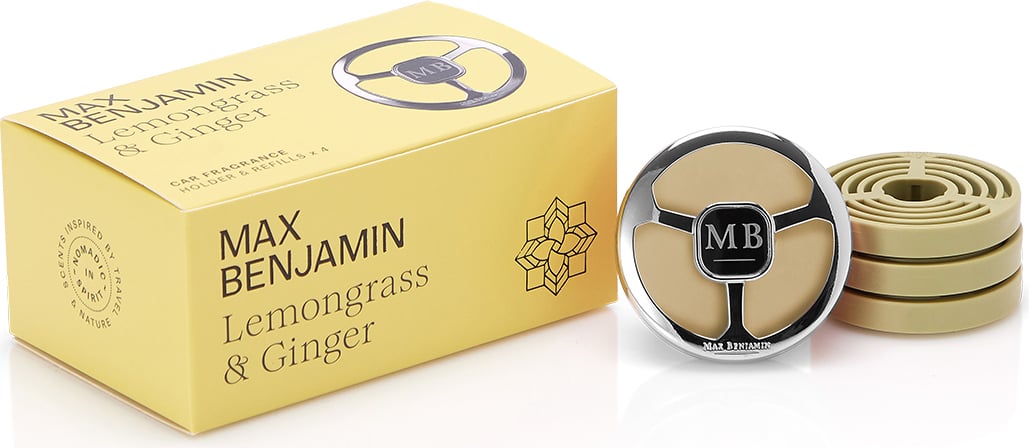 Max Benjamin Lemongrass and Ginger Auto-Lufterfrischer mit Nachfüllungen 5 El.