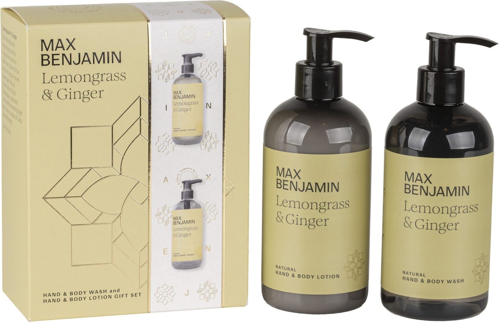 Max Benjamin Lemongrass & Ginger Badeschaum und Körperlotion, 2-teilig