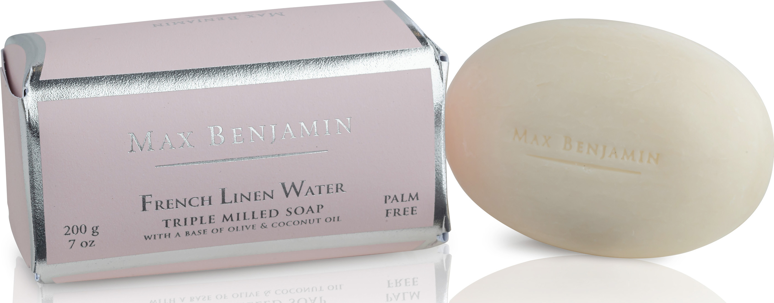 Mydło w kostce Max Benjamin French Linen Water owalne