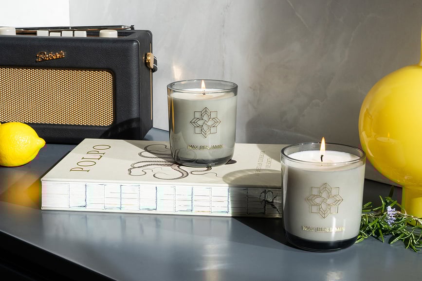 Vela aromática Max Benjamin, pimienta rosa