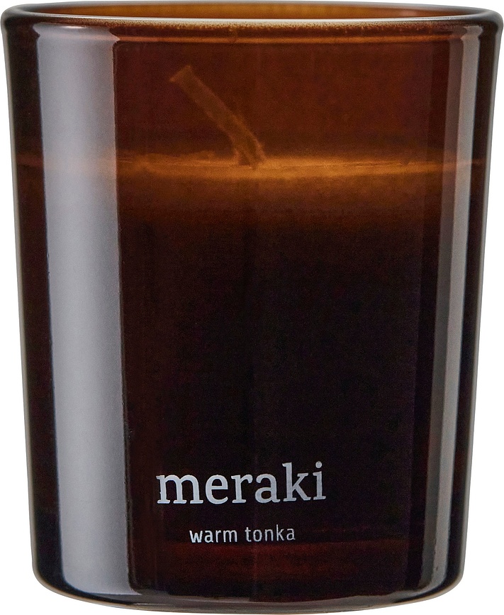 Ароматична свічка Meraki Warm Tonka мала
