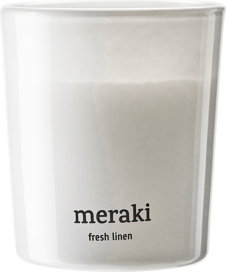 Aromātiskā svece Meraki Fresh Linen maza izmēra