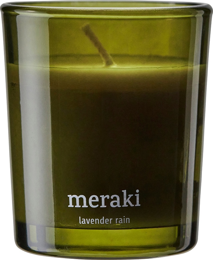 Aromātiskā svece Meraki Lavender Rain maza izmēra