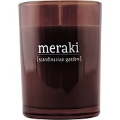 Lumânare parfumată Meraki Scandinavian Garden mare în sticlă închisă la culoare