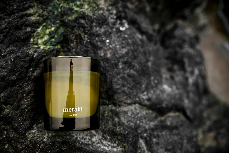 Meraki Κερί Αρωματικό Oud Leaf, μικρό