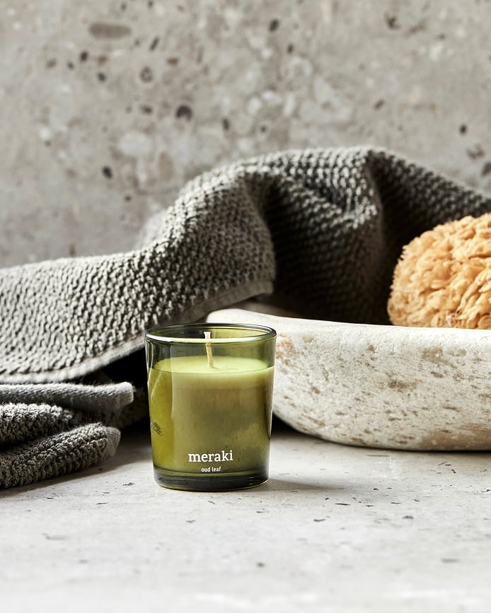Meraki Oud Leaf Bougie Parfumée, petite