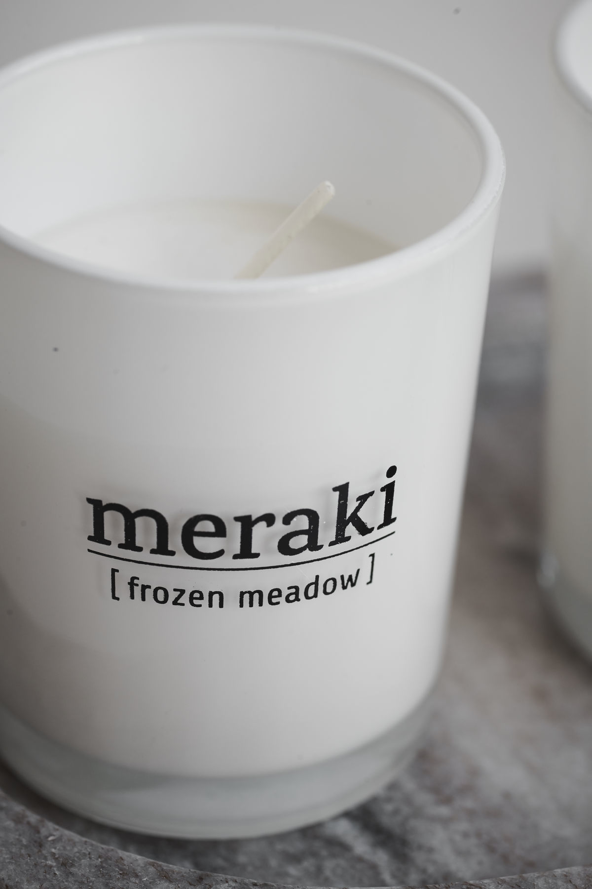 Meraki Winter Edition Scented candles with white glass 2 pcs FA