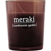 Świeca zapachowa Meraki w ciemnym szkle mała Scandinavian Garden