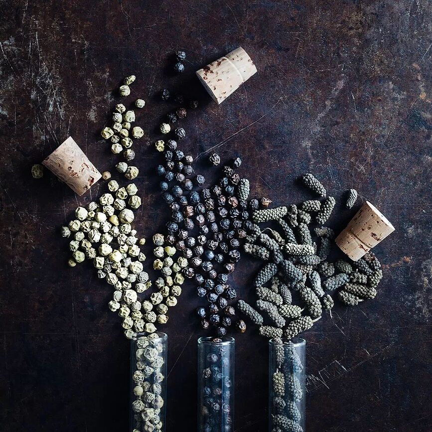 Gourmet Mlinček za začimbe s 3 vrstami popra, 4-delni set