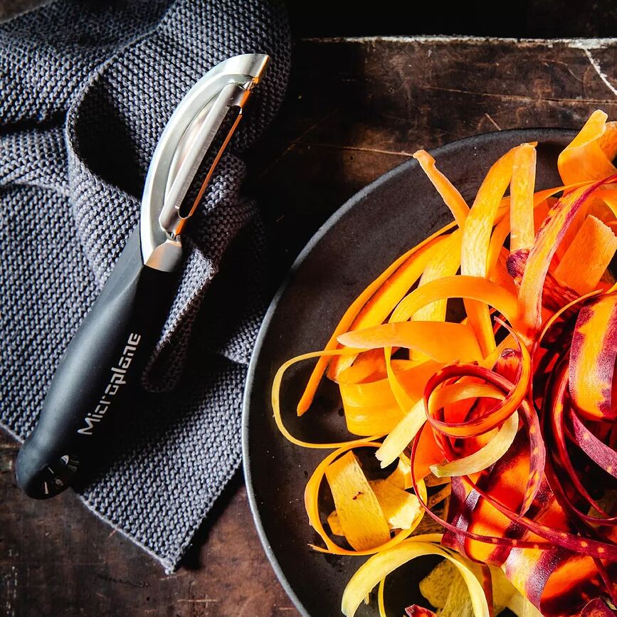 Pelador Profesional, para verduras y frutas, negro