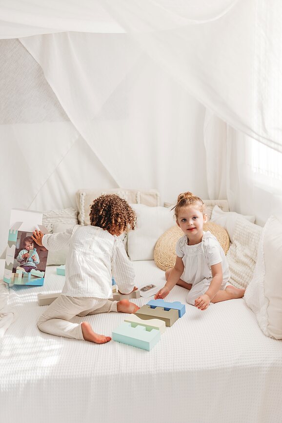 Bloques Puzzle Blocks, colores del cielo, 11 piezas