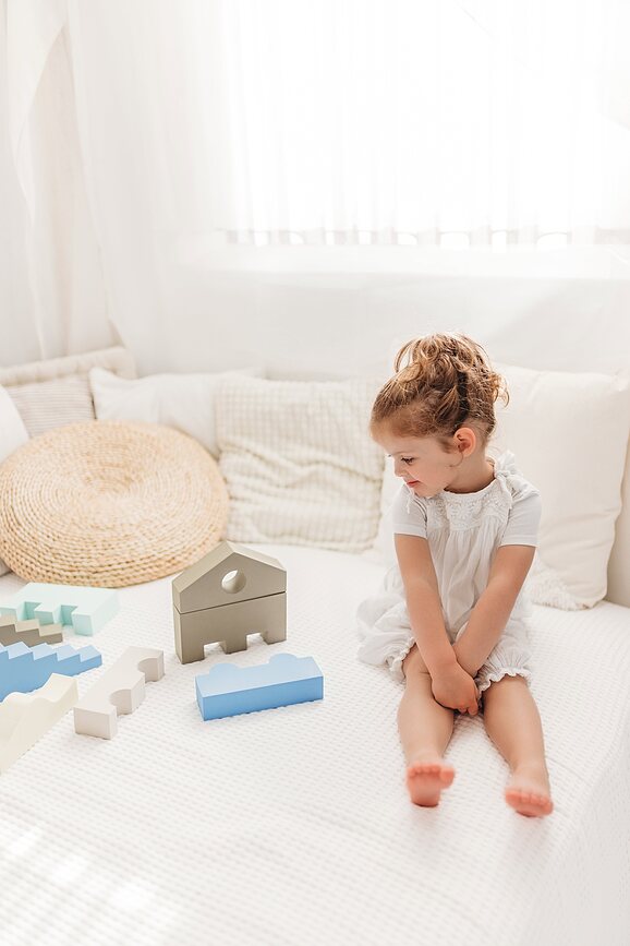 Bloques Puzzle Blocks, colores del cielo, 11 piezas