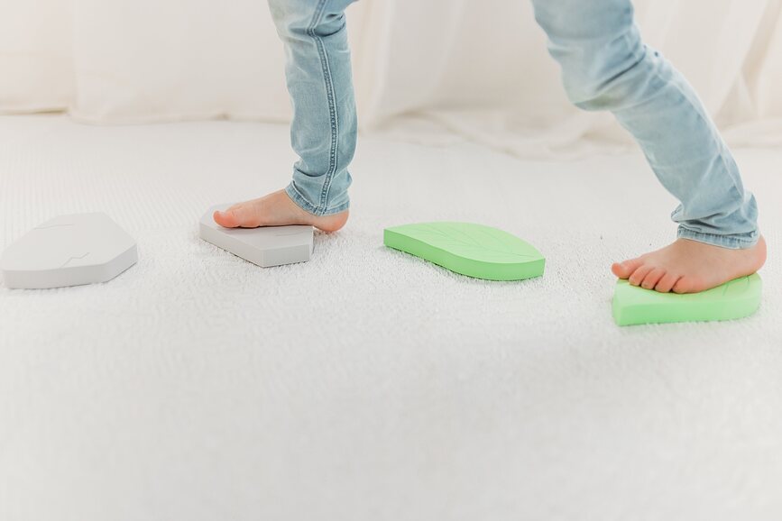 Juego de Equilibrio Stepping, conchas, Set de 5 piezas