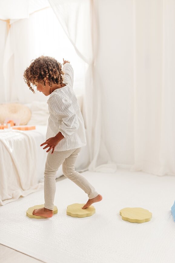 Juego de Equilibrio Stepping, conchas, Set de 5 piezas