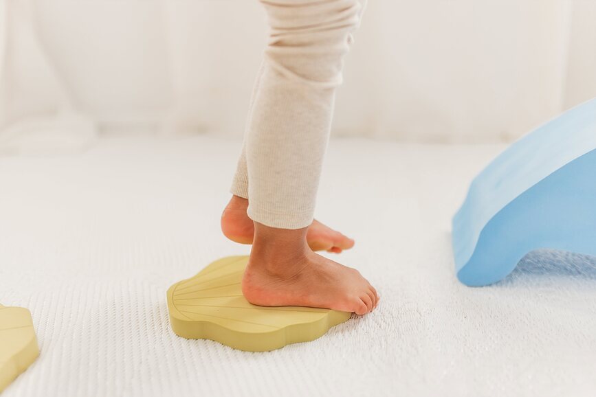 Juego de Equilibrio Stepping, conchas, Set de 5 piezas