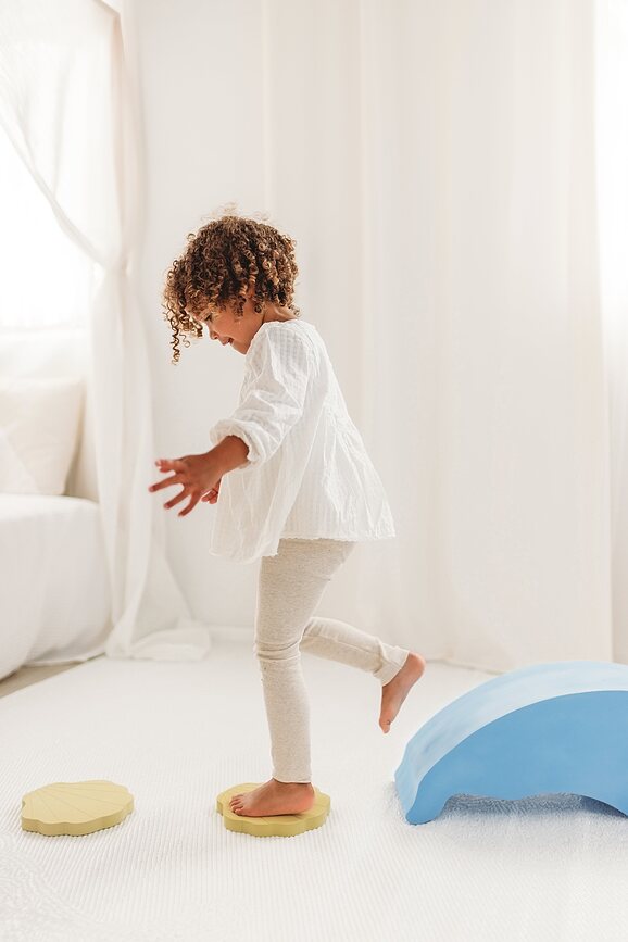 Juego de Equilibrio Stepping, conchas, Set de 5 piezas