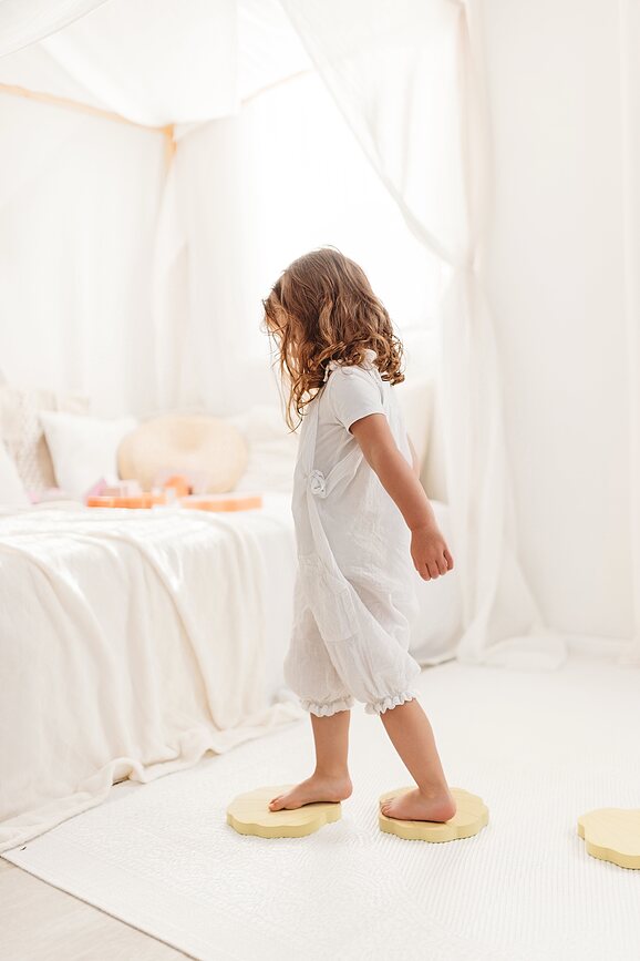 Juego de Equilibrio Stepping, conchas, Set de 5 piezas