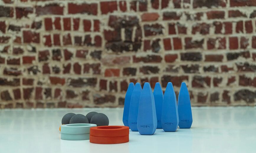 Juego de habilidad Jeu De Moes, Set de 15 piezas