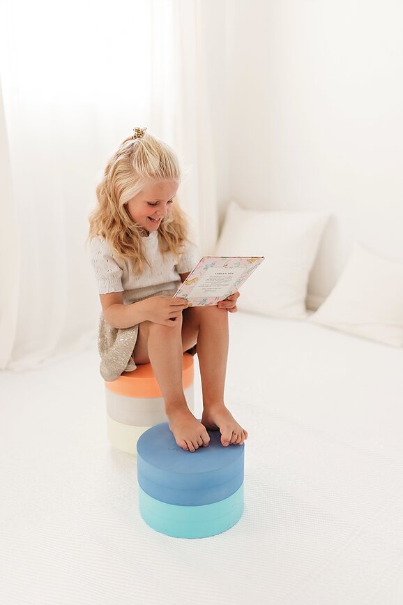 Juego de motricidad Rainbow Chair, tonos tierra, Set de 5 piezas