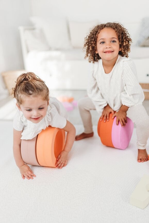 Juego de motricidad Rainbow Chair, tonos tierra, Set de 5 piezas