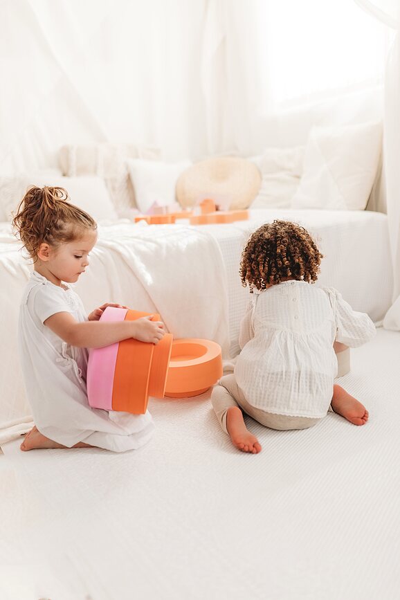 Juego de motricidad Rainbow Chair, tonos tierra, Set de 5 piezas