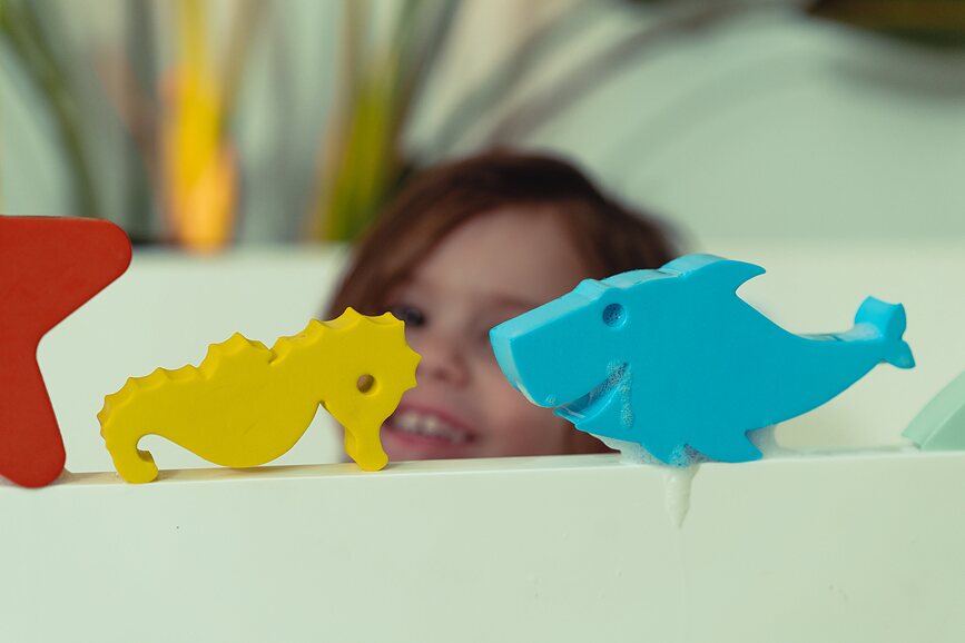 Juguetes de Baño Waterfun, pastel, Pack de 6