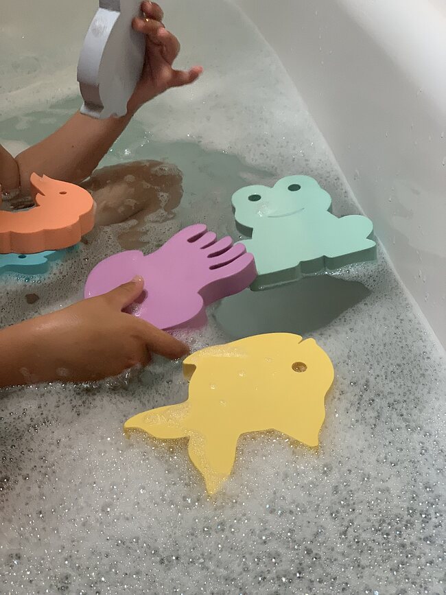 Juguetes de Baño Waterfun, pastel, Pack de 6