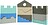 Piese de joc Puzzle Blocks culorile cerului 11 el.