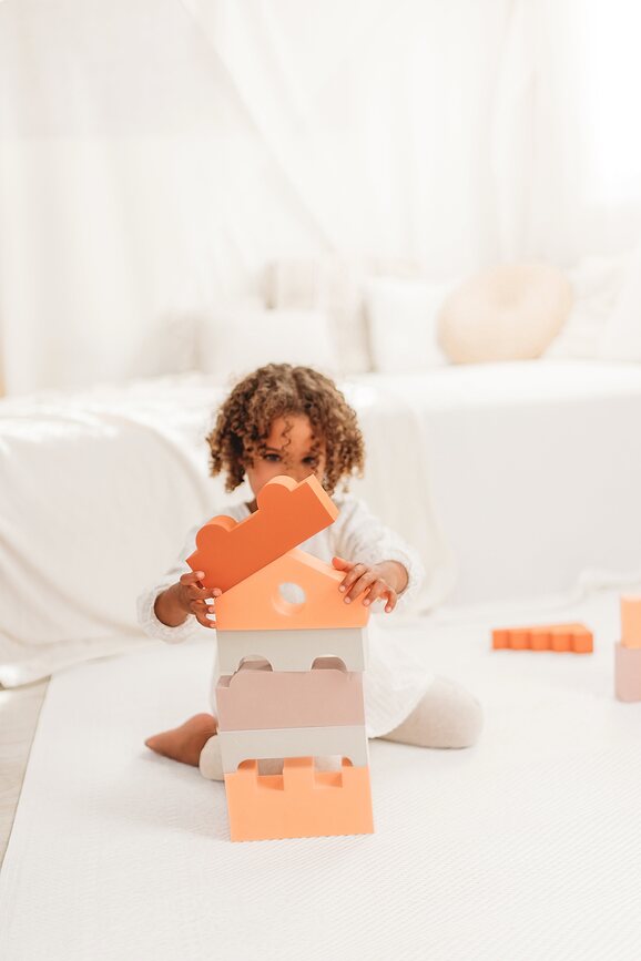 Puzzle Blocks Blocs de Construction, couleurs ciel, Set 11 pièces