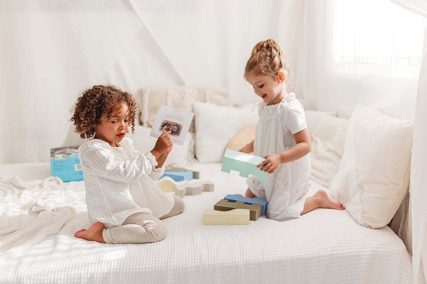 Kocke Slagalice nebeske boje 11 kom.