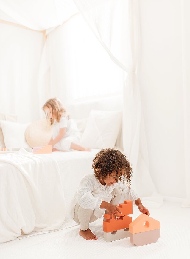 Τουβλάκια Puzzle, χρώματα του ουρανού, 11 τμχ