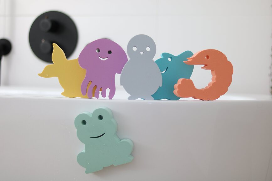 Waterfun Igračke za kupanje pastelne 6 kom.