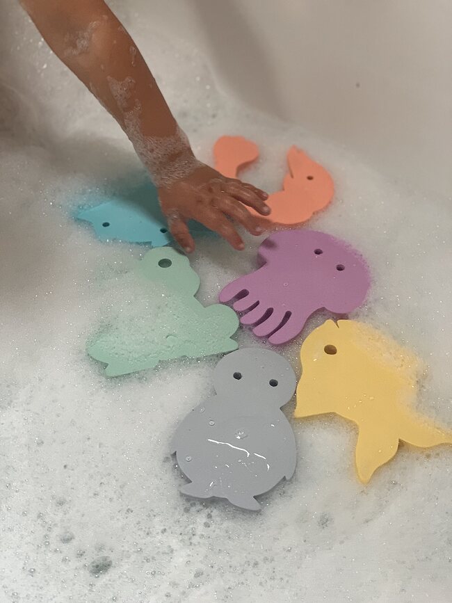 Waterfun Jouets de Bain, pastels, Lot de 6