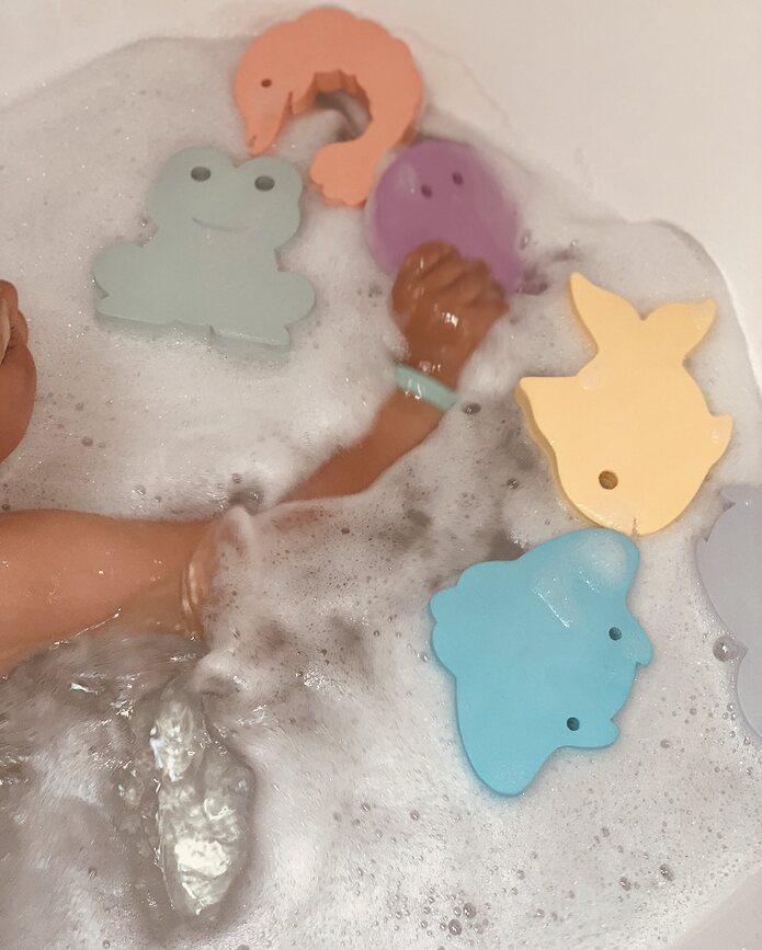 Waterfun Παιχνίδια Μπάνιου, παστέλ, 6 τμχ