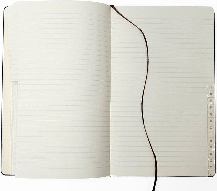 Libreta de direcciones Moleskine, talla L, negra