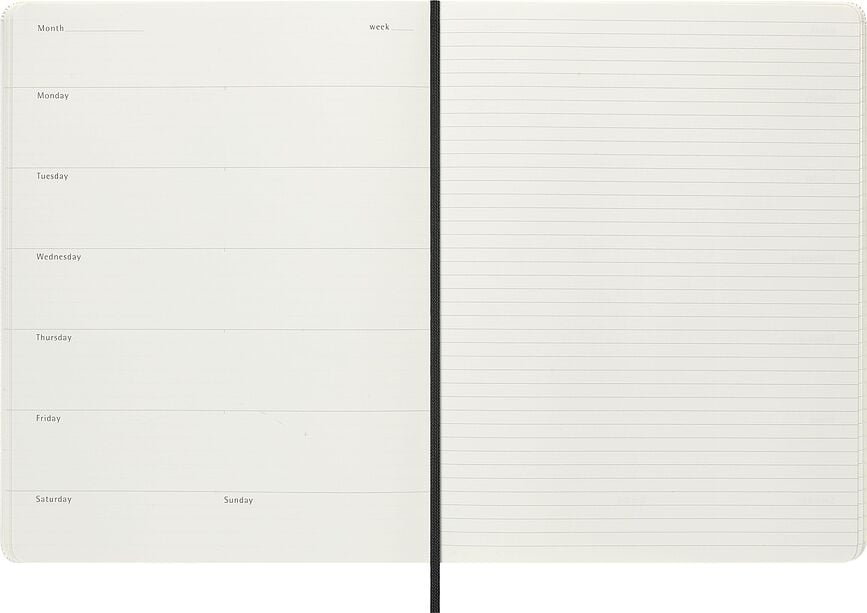 Agenda de tapa dura Moleskine Lorenzo Petrantoni, XL, con estuche de regalo