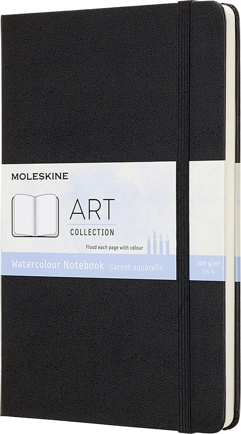 Akvarelės eskizų sąsiuvinis Moleskine Art Watercolor 200 g/m² su kietu viršeliu