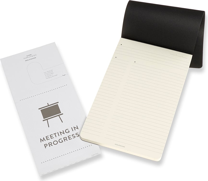 Bloc de notas de tapa blanda Moleskine Pro Pad L, negro