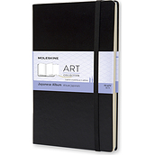 Caiet de schițe Moleskine Art Japanese Album L negru 165 g/m² copertă tare