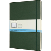 Carnet Moleskine Classic XL 192 pagini verde pădure cu picățele copertă tare