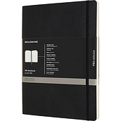Carnet Moleskine Professional XL 192 pagini negru dictando copertă moale