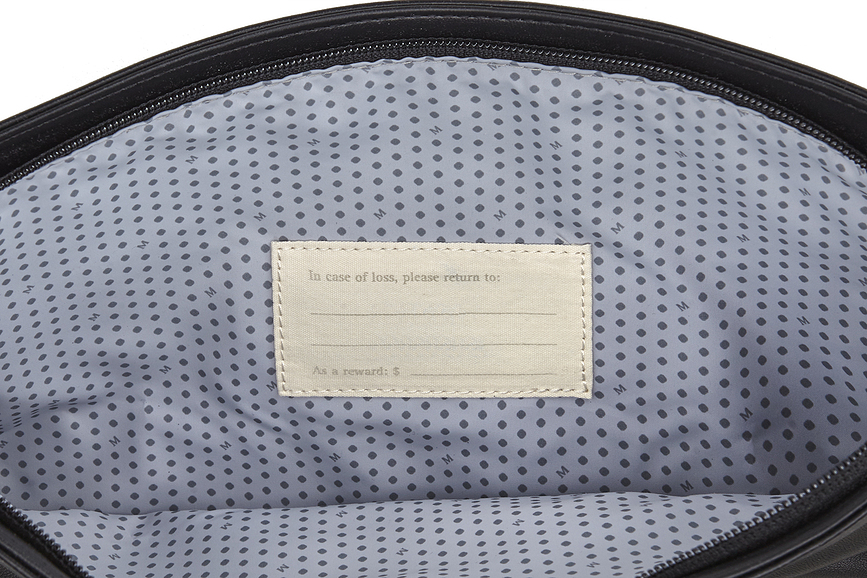 Classic Foldover Sac à Dos, noir