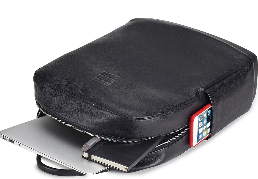 Classic Ruksak za laptop safirni kožni