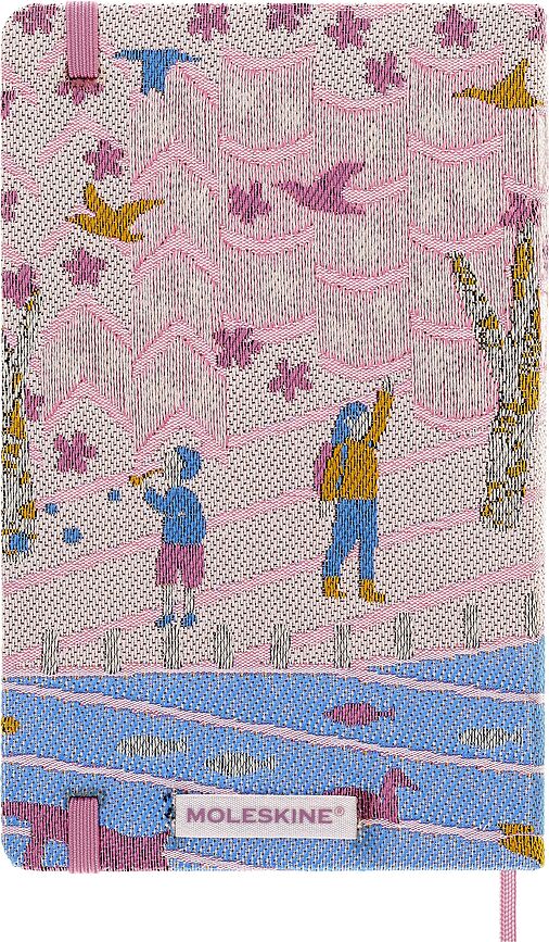 Cuaderno a rayas Moleskine Sakura, edición limitada, Talla L, en caja de regalo