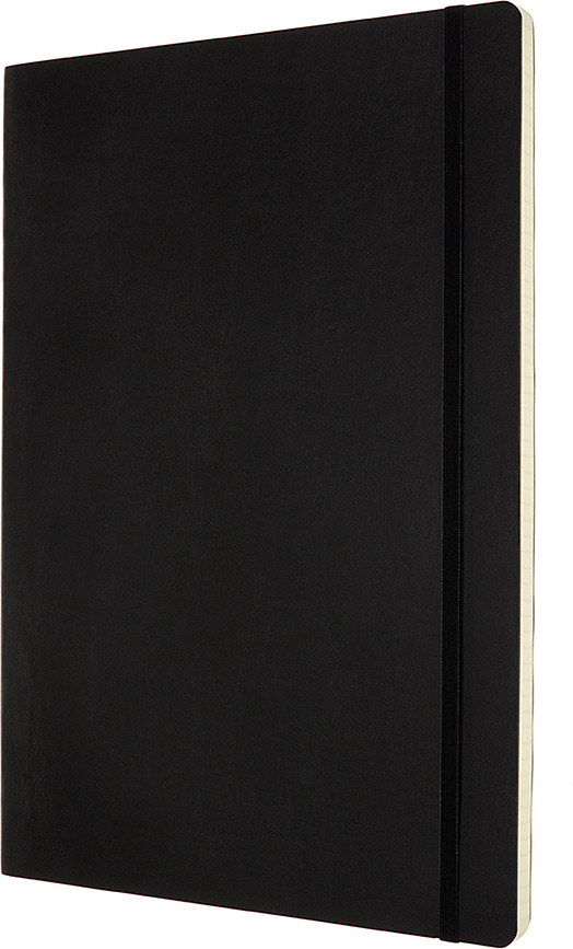Cuaderno cuadriculado Moleskine Classic, A4, 192 páginas, negro, de tapa blanda