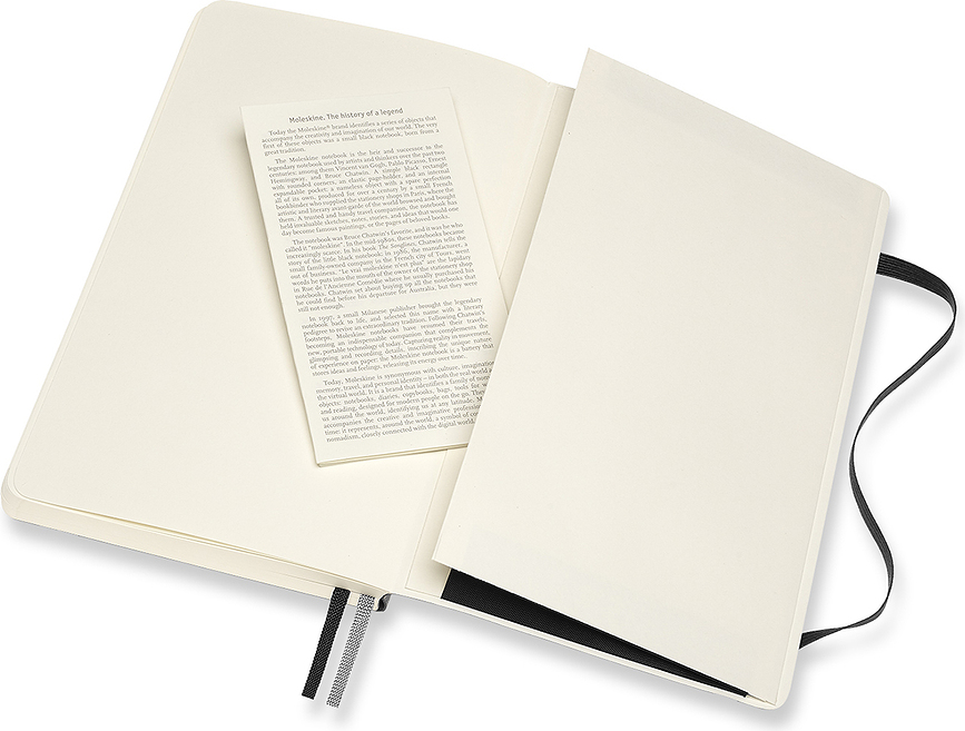 Cuaderno de puntos Moleskine Classic L, 400 páginas, tapa blanda, negro