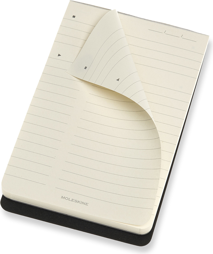 Cuaderno de reportero Moleskine Pro Pad P, de tapa blanda, negro