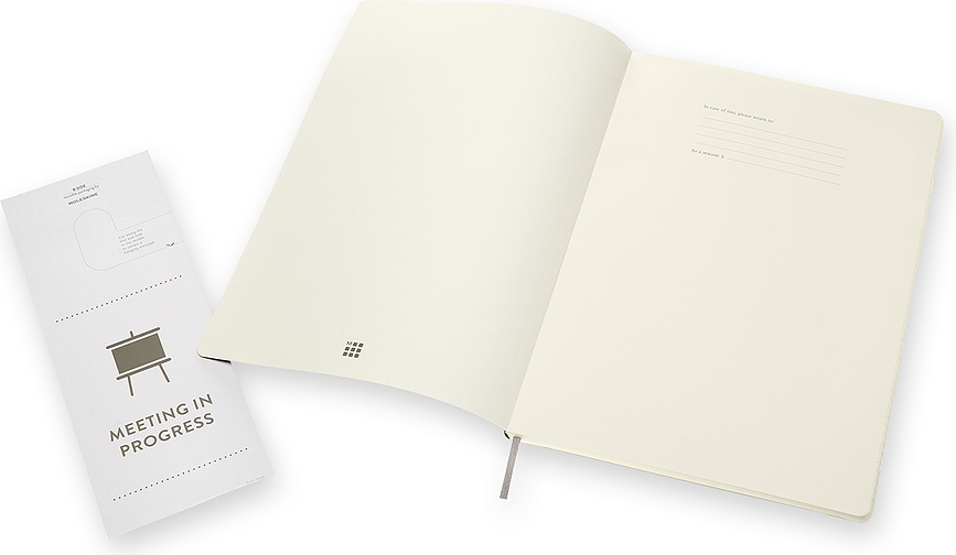 Cuaderno de tapa blanda Moleskine Pro, A4, 192 páginas, rayado, negro