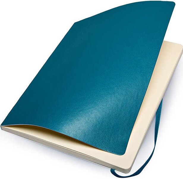 Cuaderno de puntos tapa blanda Moleskine, tamaño XL, negro