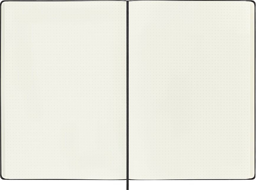 Cuaderno de tapa dura Moleskine Classic, A4, 192 páginas, negro, de puntos